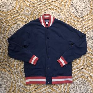 J.Crew French Terry Baseball Jacket